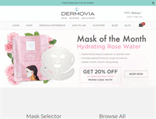Tablet Screenshot of dermovia.com